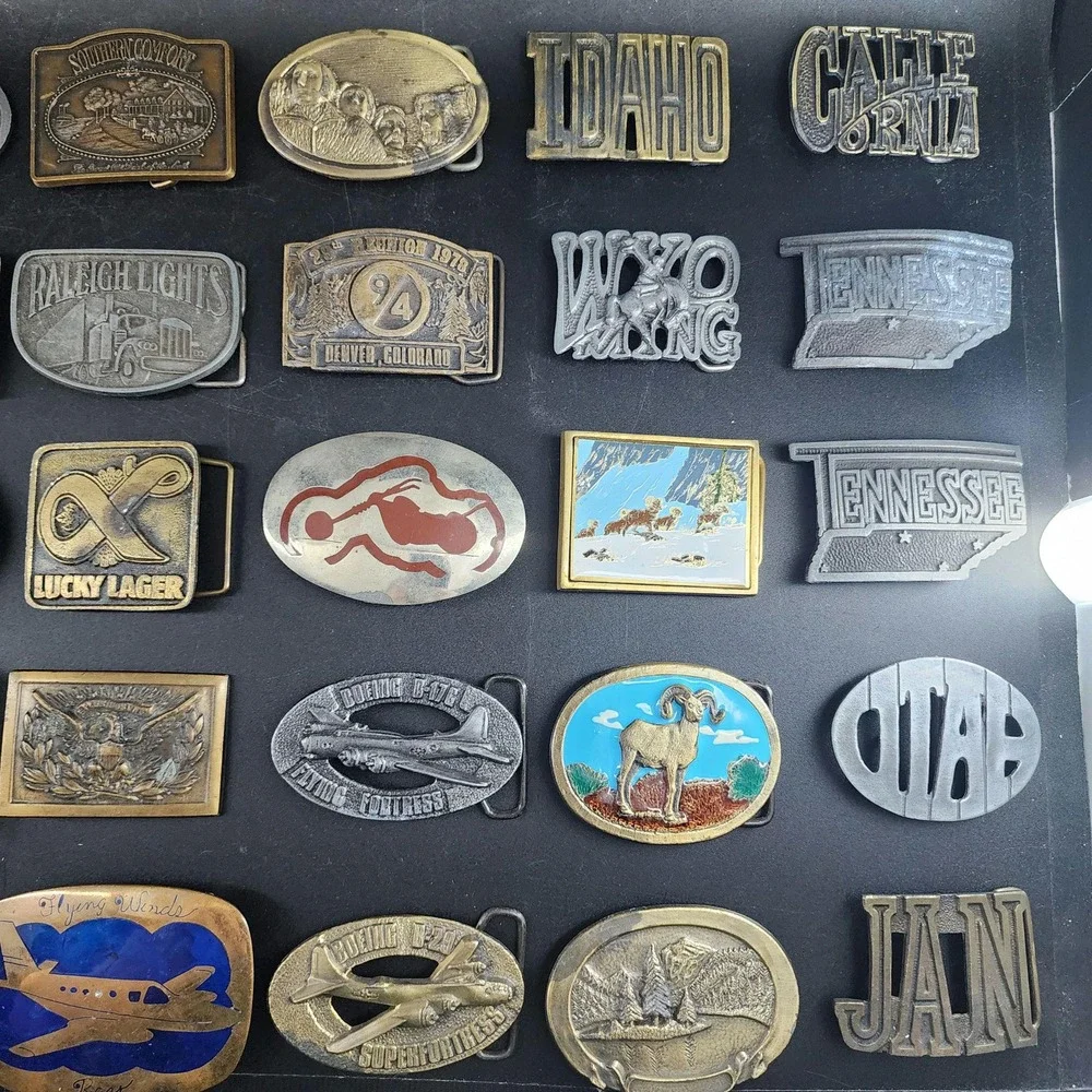 Vintage Bronze Toned JAN Belt Buckle